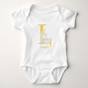 Animal ABC L is bestemd voor de lama-baby-carrosse Romper