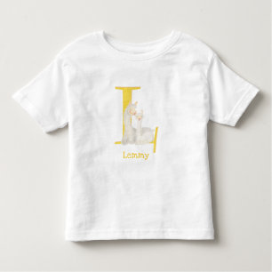 Animal ABC L is bestemd voor T-shirt voor lama