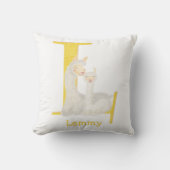 Animal ABC L is for llama cushion Kussen (Voorkant)