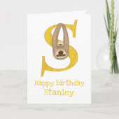 Animal ABC S est pour la carte d'anniversaire de p (Devant)