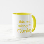 Animal ABC S is for sloth mug (Devant droit)