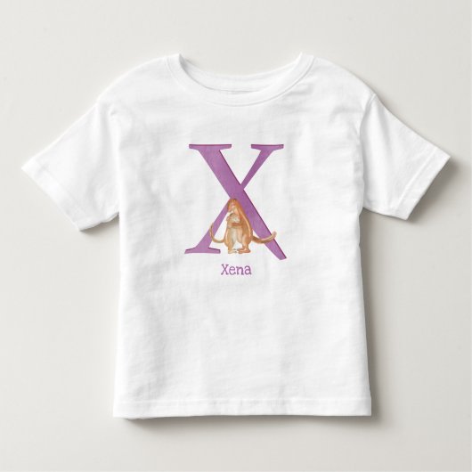 Animal ABC X est pour xerus T-shirt (Devant)