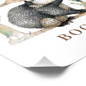 Animal Alphabet Letter B Kids Name Nursery Poster (Coin)