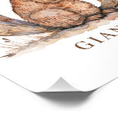 Animal Alphabet Letter G Kids Name Nursery Poster (Coin)