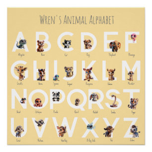 Animal Alphabet Poster Perfect Poster