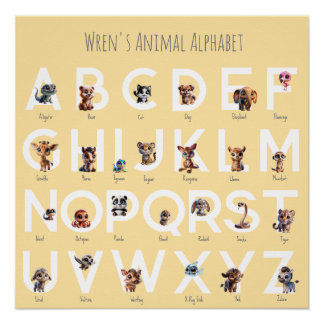 Animal Alphabet Poster Perfect Poster