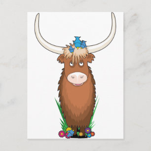 Animal Alphabet Yak Briefkaart