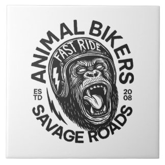 Animal Bikers Tegeltje