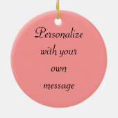 Animal Bird American Flamingo Ornament (Achterkant)