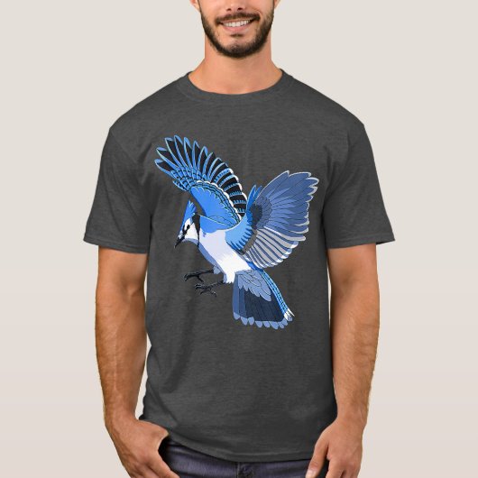 Animal Bird Blue Jay T-shirt (Voorkant)
