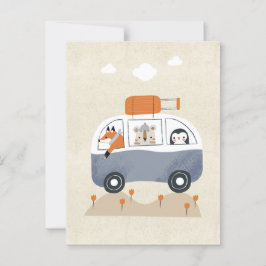 Animal bus briefkaart