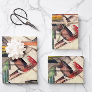 Animal by Franz Marc, Vintage Expressionism Art Inpakpapier Vel