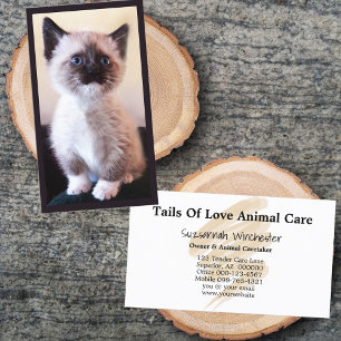 Animal Care Professional Placeholder Foto Visitekaartje