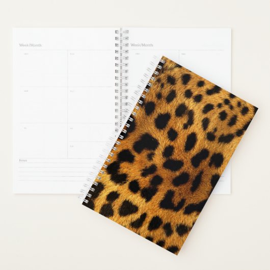 animal chic tendance motif brun empreinte de léopa (Devant avec enveloppe)