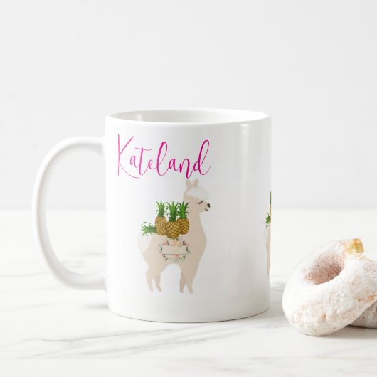 Animal Coffee Floral Mok (Met donut)