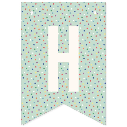 Animal Cookie Birthday Bunting Banner - Mint (Tweede vlag)