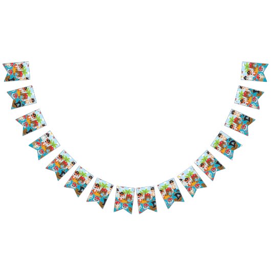 ANIMAL CREW Party Pirate Bunts drapeaux (Tout)