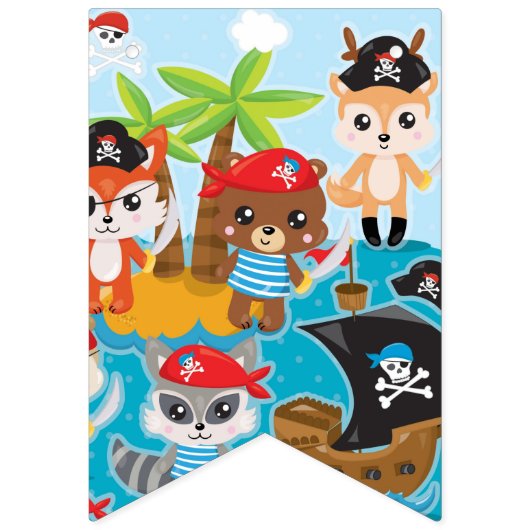 ANIMAL CREW Party Pirate Bunts drapeaux (Deuxième drapeau)
