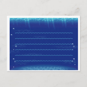 Animal Crossing New Leaf Onderwater Briefpapier Briefkaart