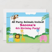 Animal de fête, Invitation d'anniversaire (Devant)
