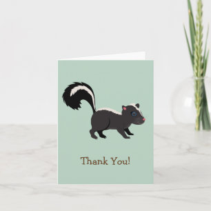 Animal de forêt, Skunk sur Sage Green Merci