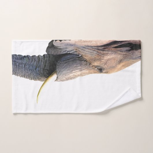 Animal de jungle de profil d'éléphant (Serviette à main)