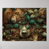 Animal de l'ours Brown de forêt | Impression Brown (Devant)