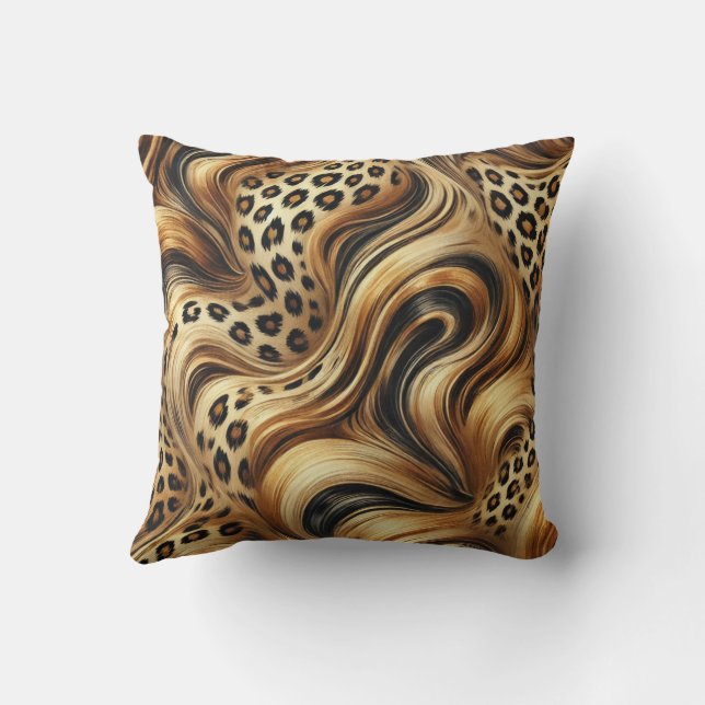 Animal Design Print Kussen (Achterkant)