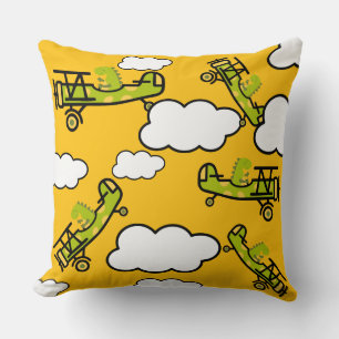 Animal Dinosaur Pilot Nursery Art Kussen