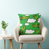 Animal Dinosaur Pilot Nursery Art Kussen (Stoel)