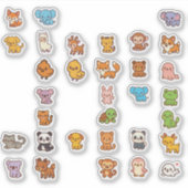 Animal doodles Cartoon Sticker Pack (Devant)