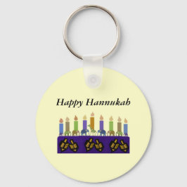Animal Dreidel Hannukah Menorah Sleutelhanger