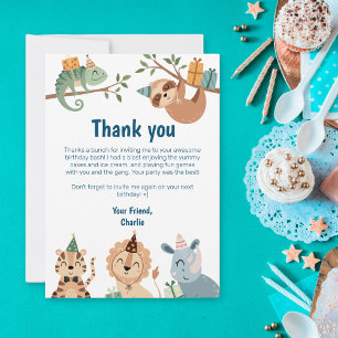 animal du Jungle Party, Merci pour les invitations