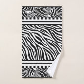 Animal exotique Noir et Blanc Zèbre Imprimer Servi (Serviette à main)