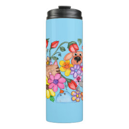 Animal Friends Among the Flowers Thermosbeker