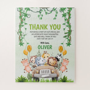 Animal Gift Verjaardag 4e Bedankt Safari Oerwoud Legpuzzel