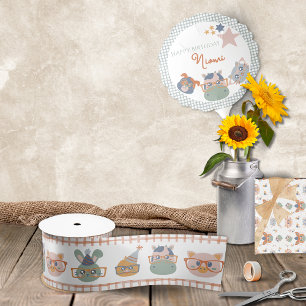 Animal Gift Wrap Ribbon Lint