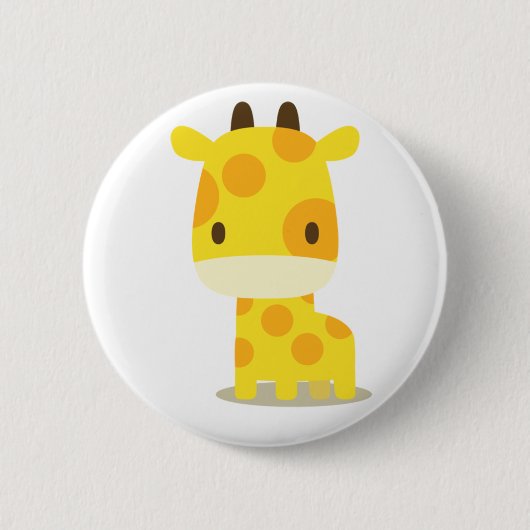 animal giraffe : pins ronde button 5,7 cm (Voorkant)