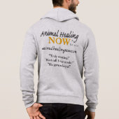 Animal Healing Now Mannen-Zip Hoodie (Achterkant)