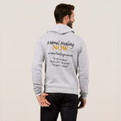 Animal Healing Now Mannen-Zip Hoodie (Achterkant volledig)