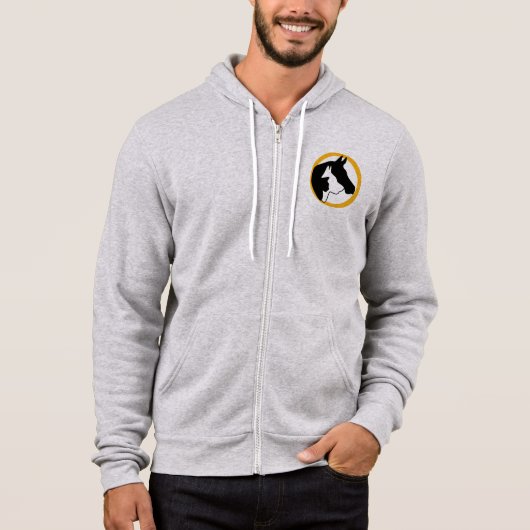 Animal Healing Now Mannen-Zip Hoodie (Voorkant)