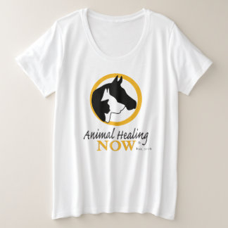 Animal Healing Now T-shirt voor dames Plus Size