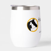 Animal Healing Now Wine Tumbler (Rechts)