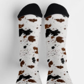 Animal Hide Pattern Crew Sokken (Top)