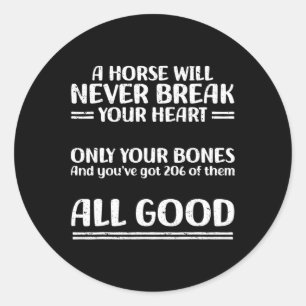 Animal Horseback Riding Horsescue SS Schattige SS Ronde Sticker
