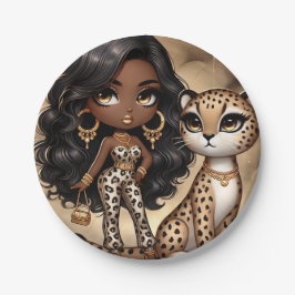 Animal Kingdom Couture Cheetah Papieren Bordje