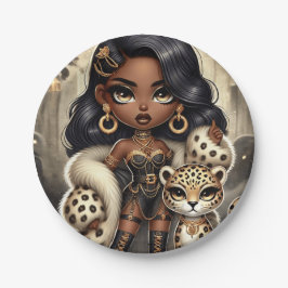 Animal Kingdom Couture Leopard Papieren Bordje