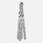 Animal Leopard Zebra Pattern Stropdas (Voorkant)