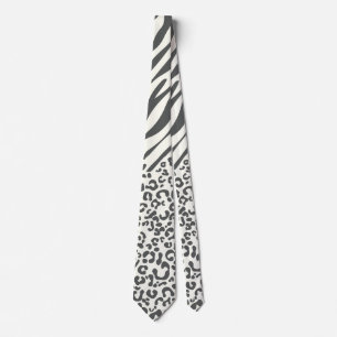 Animal Leopard Zebra Pattern Stropdas