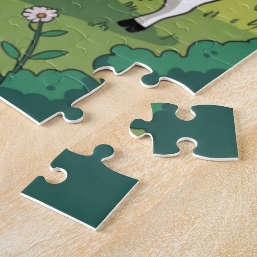 Animal life on the Farm Puzzle Legpuzzel (Zijkant)